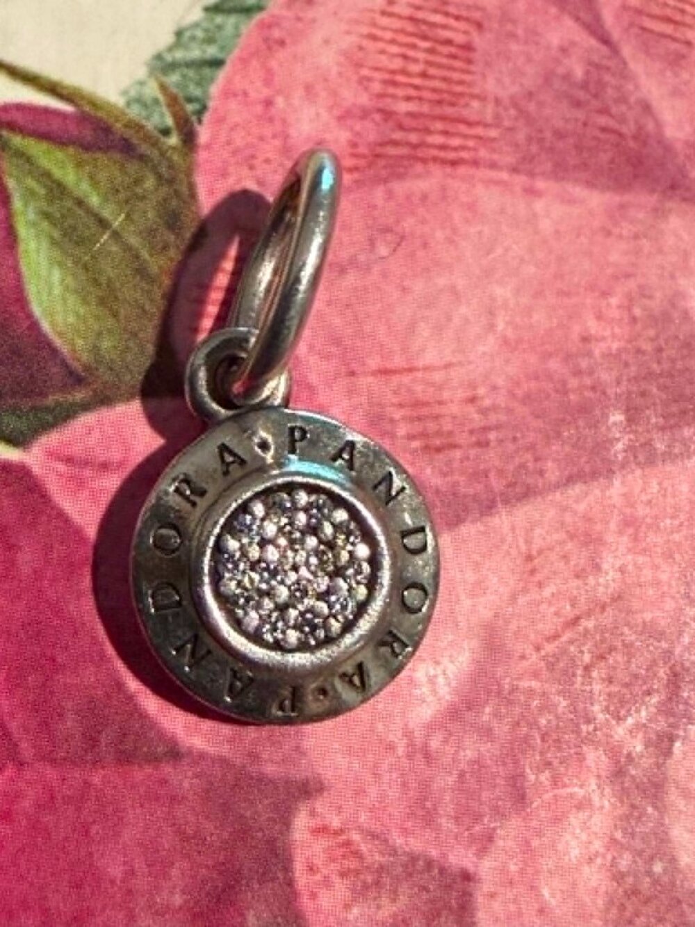Authentic Pandora Signature Pendant #390359CZ